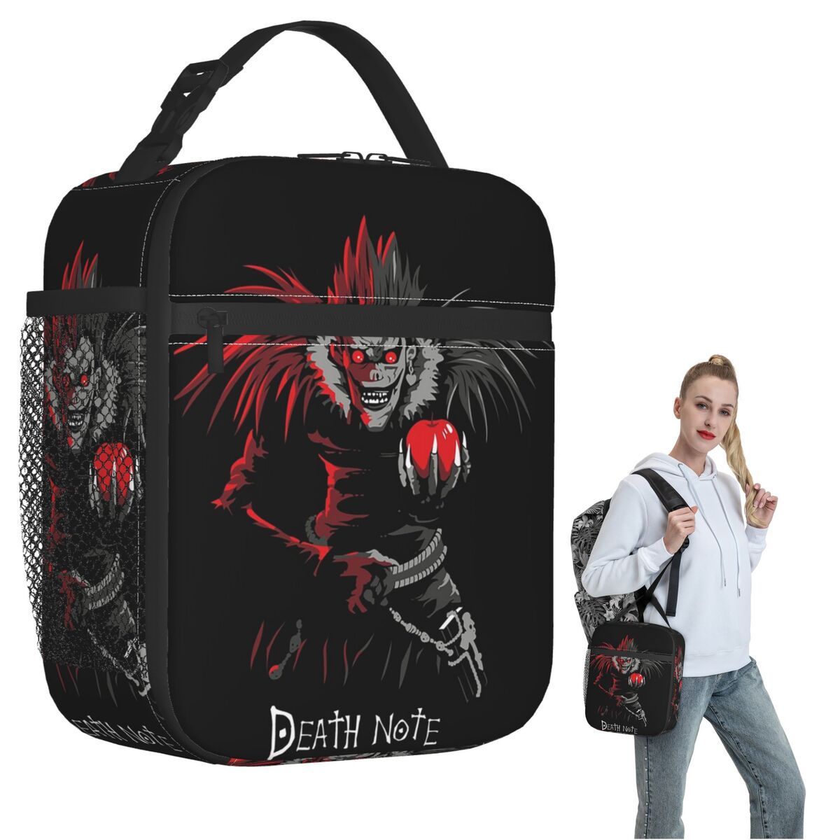 Tote Bag Sublimation - Anime Death Note L-Lawliet Izolowana torba