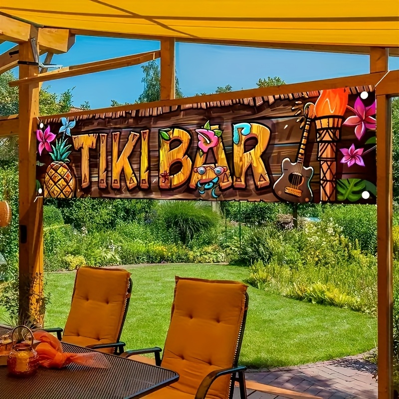 Yard Sign Blank - Baner do baru Tiki, tropikalny hawajski