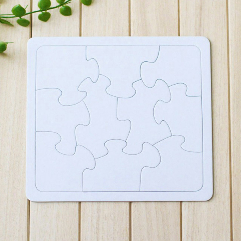 Puzzle Blank White - 4 szt. Zestaw puzzli do samodzielnego