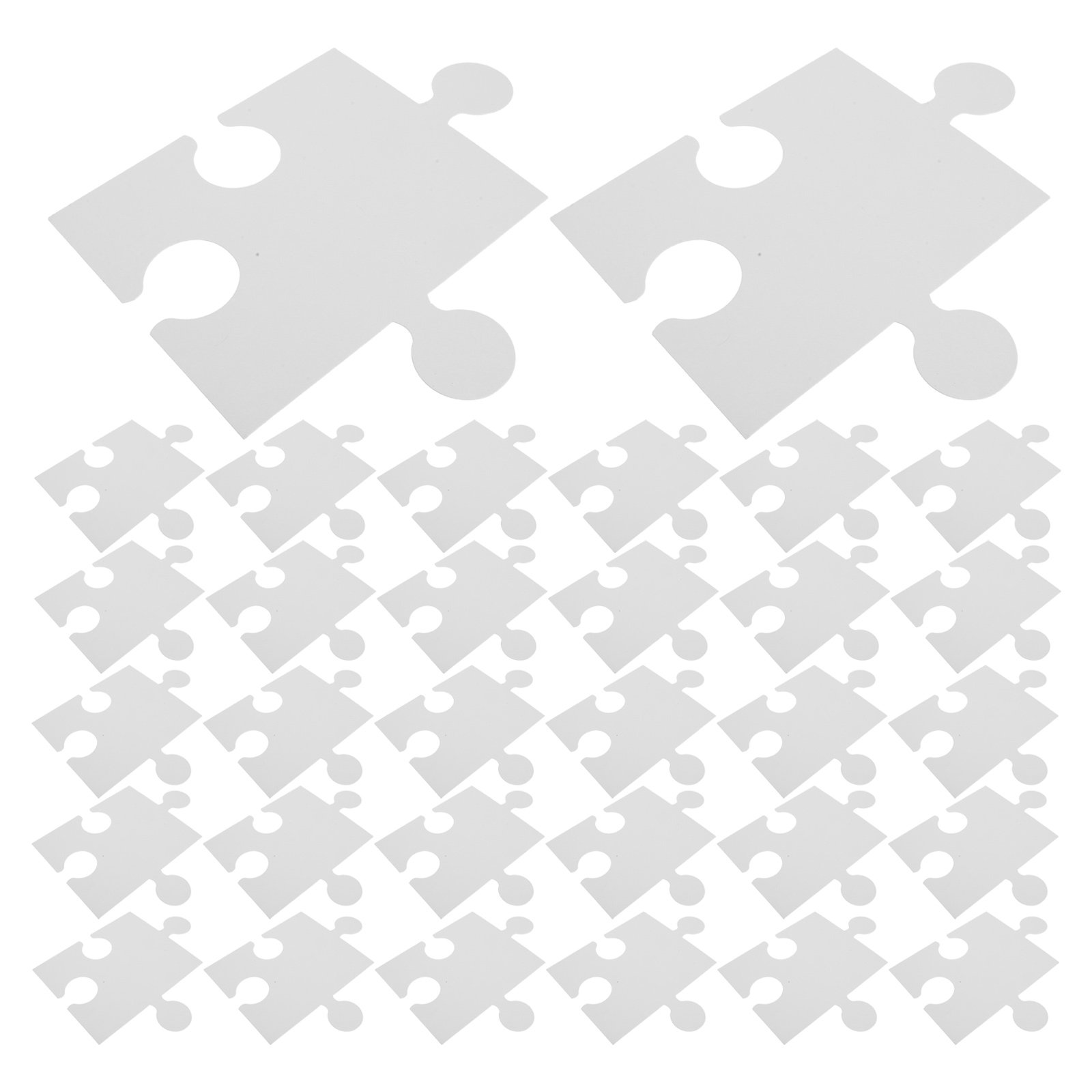 Puzzle Blank White - 60 sztuk dużych białych pustych puzzli