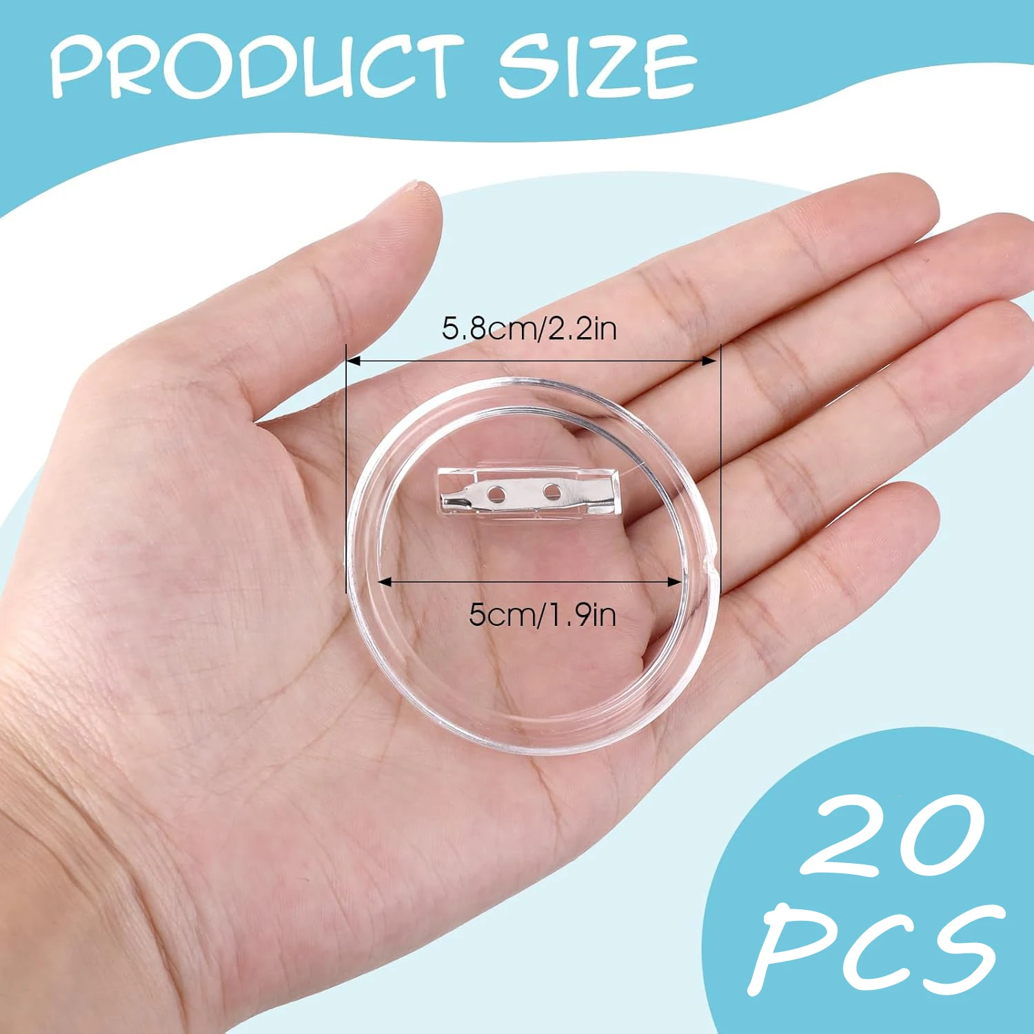 5-20 SZTUK Przyciski z przypin – Button Badge Blank recenzja i cena
