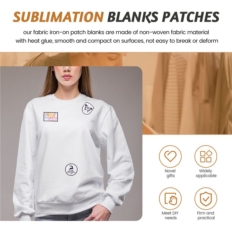 HOT-60 szt. Pustych Naszywek d – Hat Sublimation Blank recenzja i cena