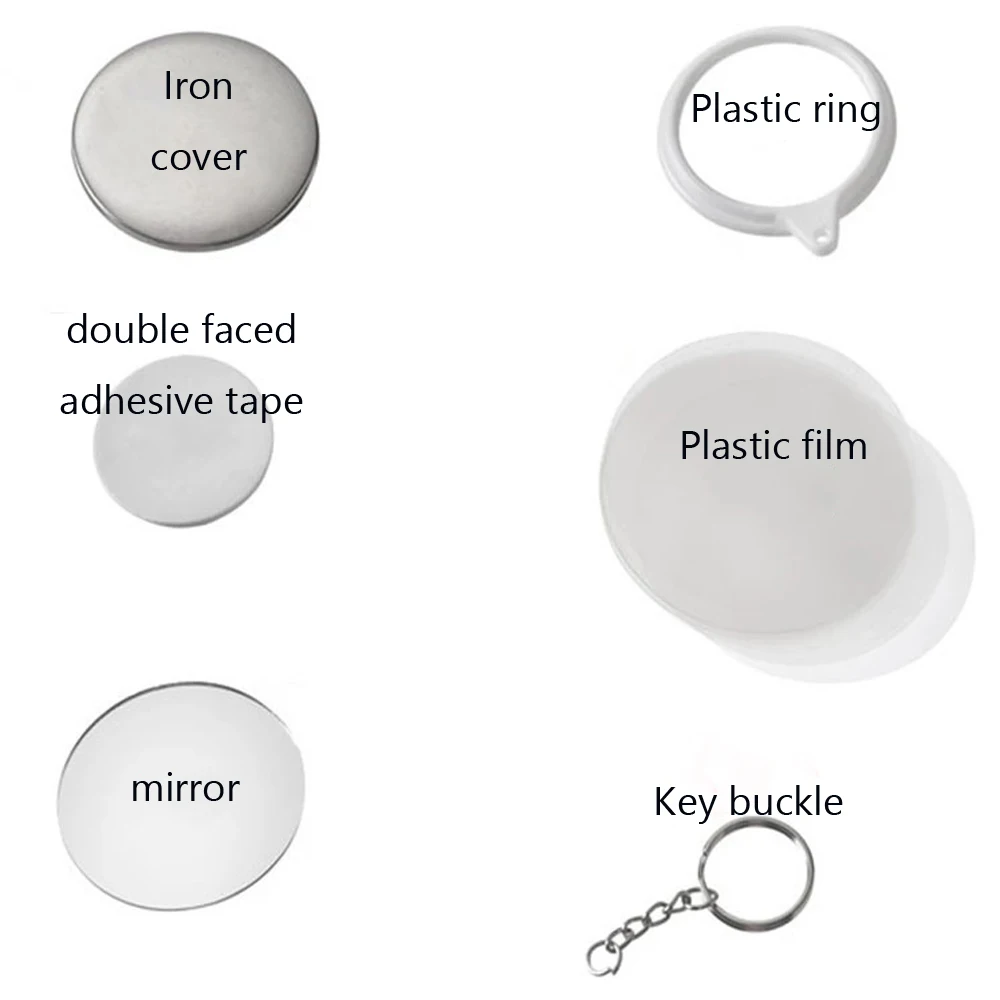 Nowy 100PCS Brelok do kluczy L – Button Badge Blank recenzja i cena