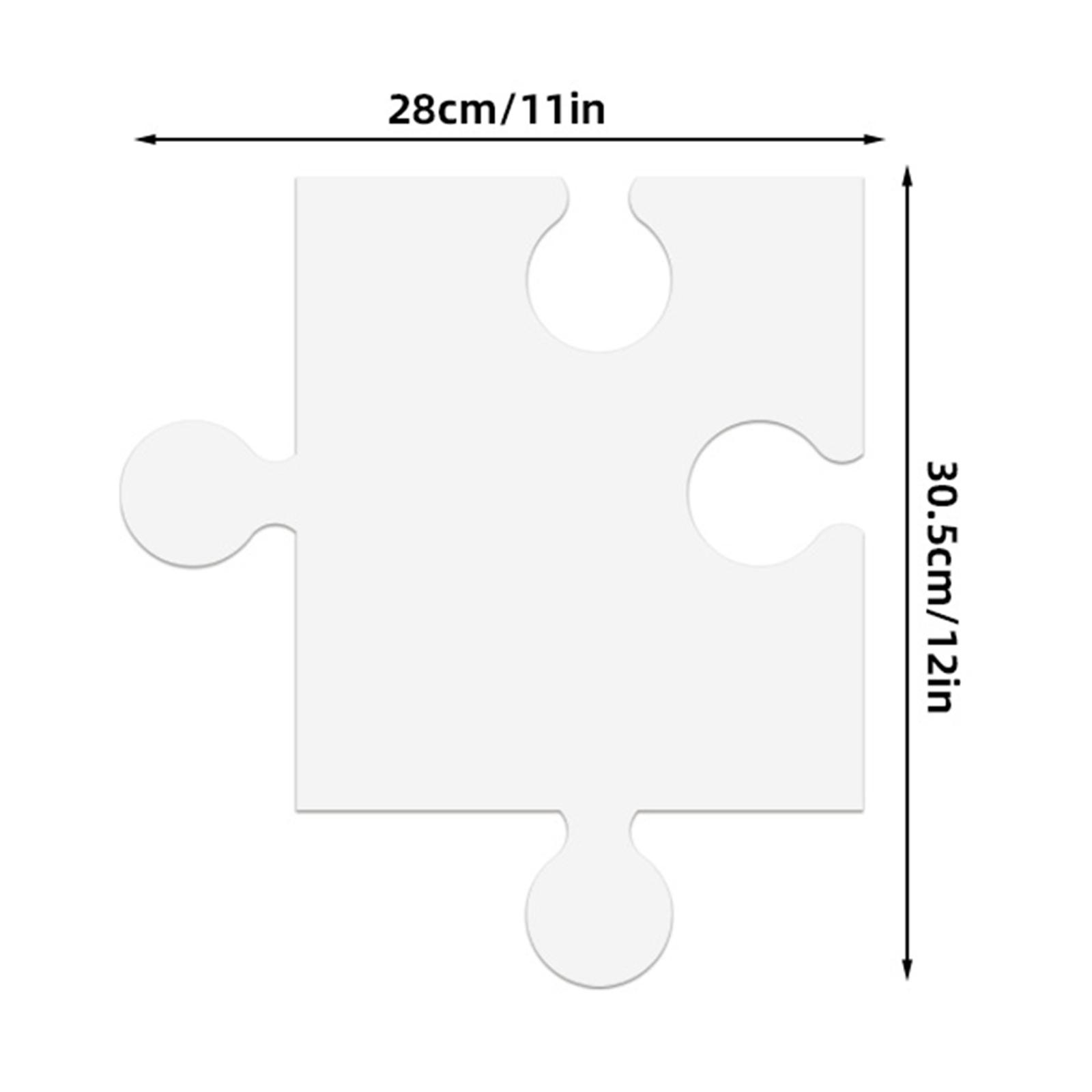 24 szt. Białe kartonowe szablo – Puzzle Blank White recenzja i cena