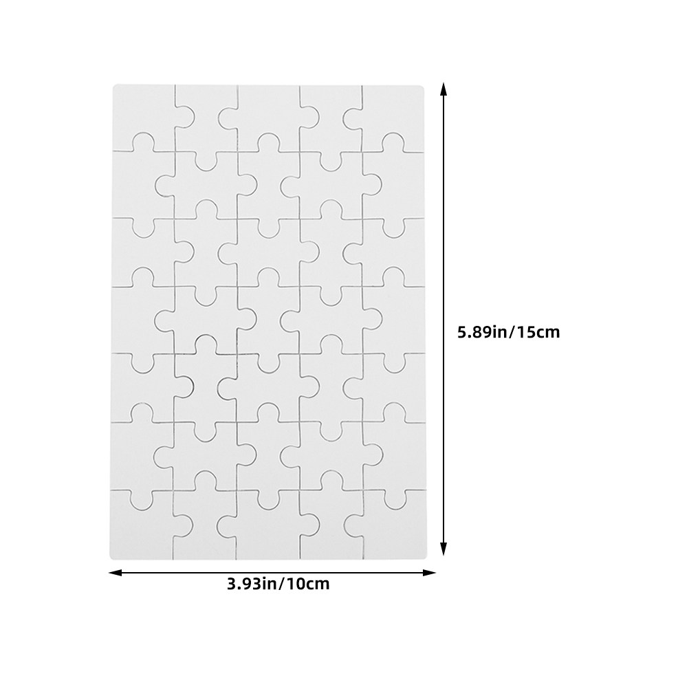 12 sztuk pustych puzzli do sub – Puzzle Blank White recenzja i cena