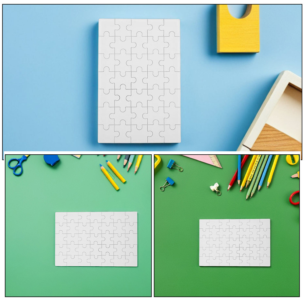 12 sztuk pustych puzzli do sub – Puzzle Blank White recenzja i cena